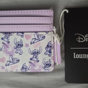 Loungefly Stitch Card Holder - Purple and White